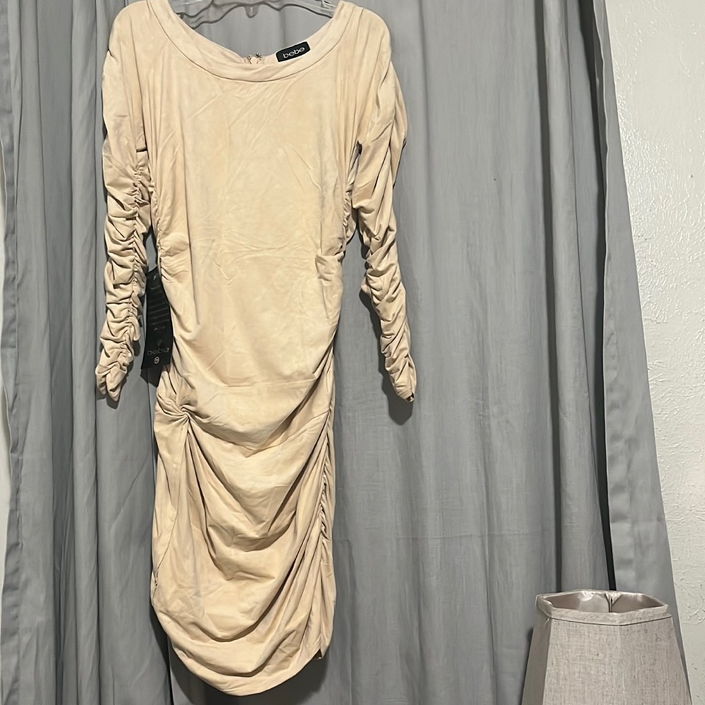 Sexy cute velvet material fitted dress